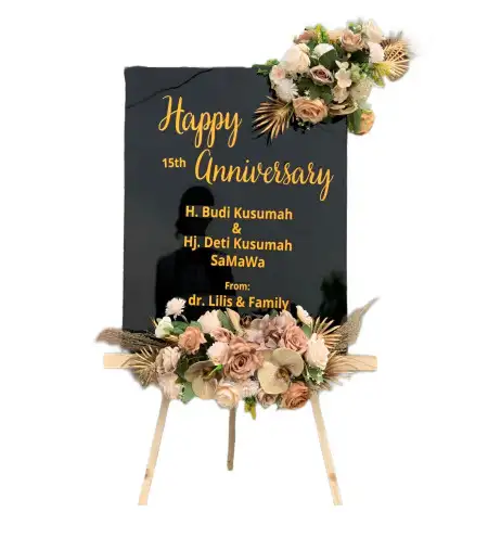 Papan Bunga Akrilik Jemaras Lor